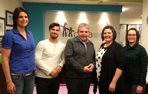 RCY team with Del Graff (centre), Alberta Child and Youth Advocate 