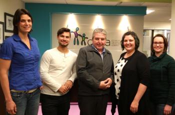RCY team with Del Graff (centre), Alberta Child and Youth Advocate 