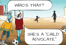 An Advocate Visits - The Comic Strip